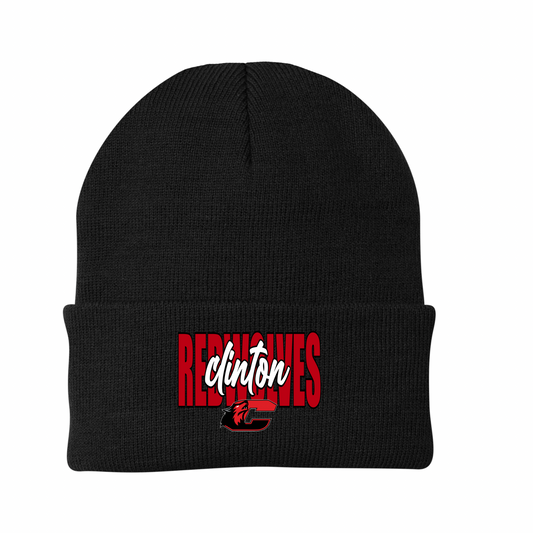 Clinton Redwolves Beanie of the Day