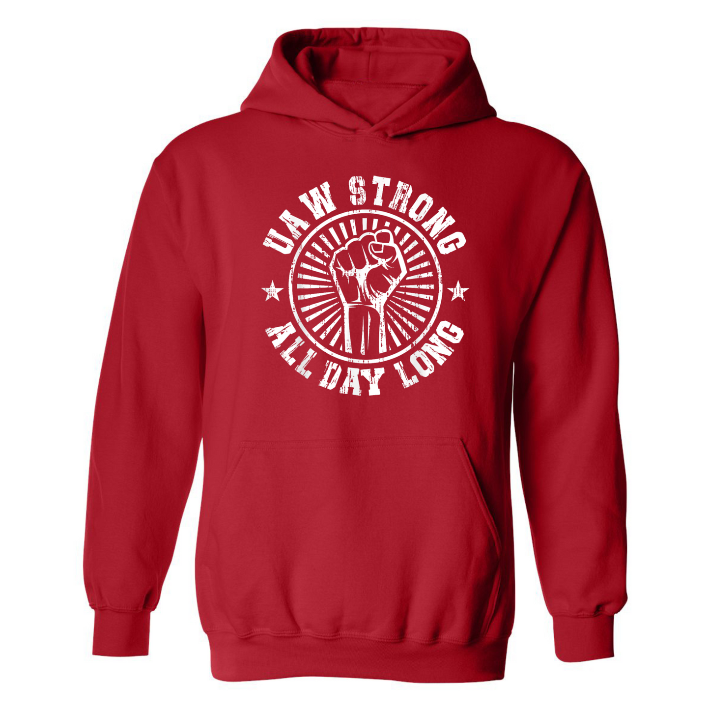 UAW Strong Hoodie Of The Day Red