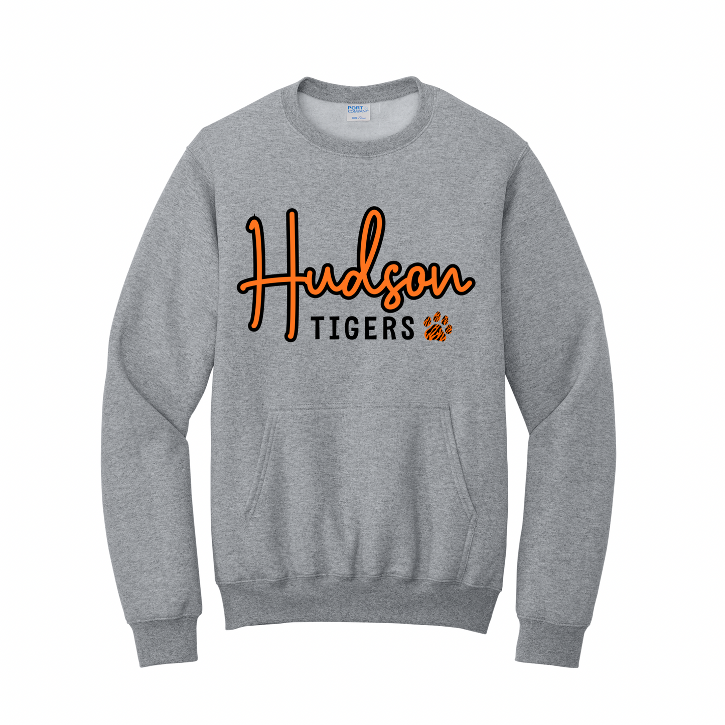 Hudson Tigers Pocket Crewneck