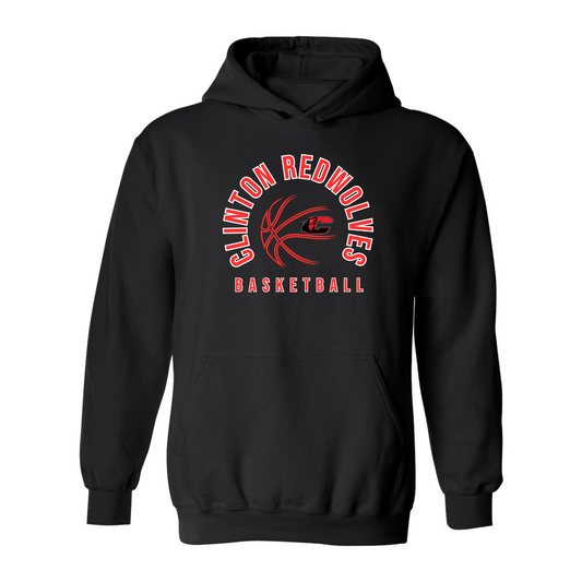 Clinton Redwolves Basketball Hoodie