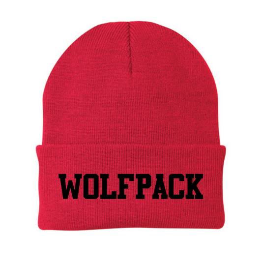 Red Wolfpack Beanie