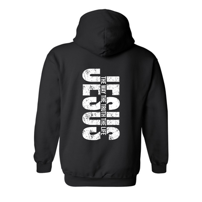 Jesus the Way ,Truth, Life  Hoodie  w/Free T-Shirt