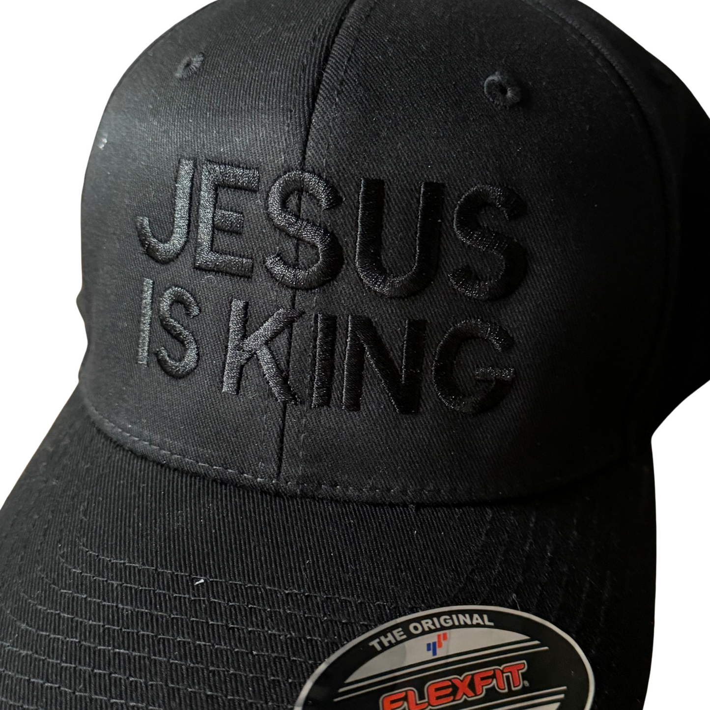 Jesus is King Blackout Embroidered Hat