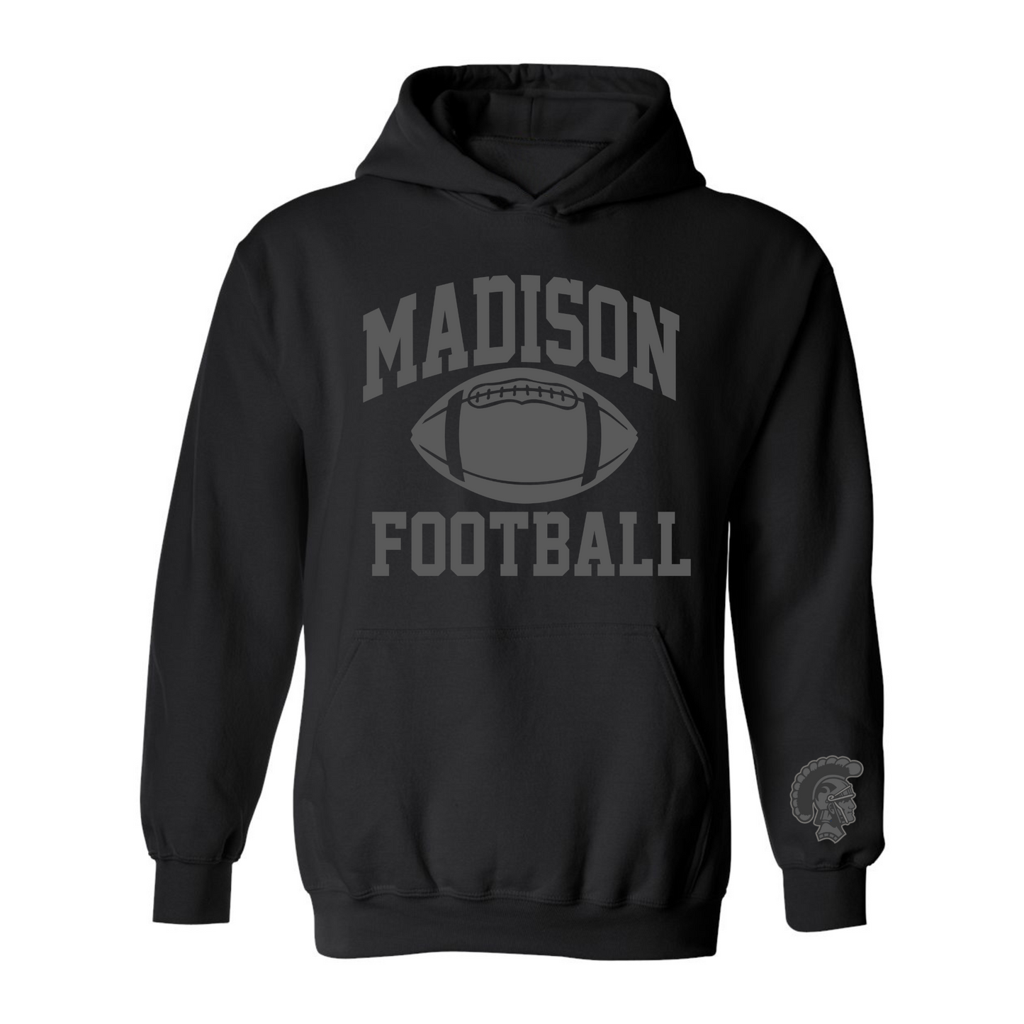 Madison Football Dark Mode Hoodie  w/Free T-Shirt