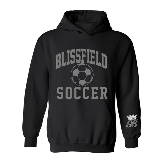 Blissfield Soccer Dark Mode Hoodie of the Day w/Free T-Shirt