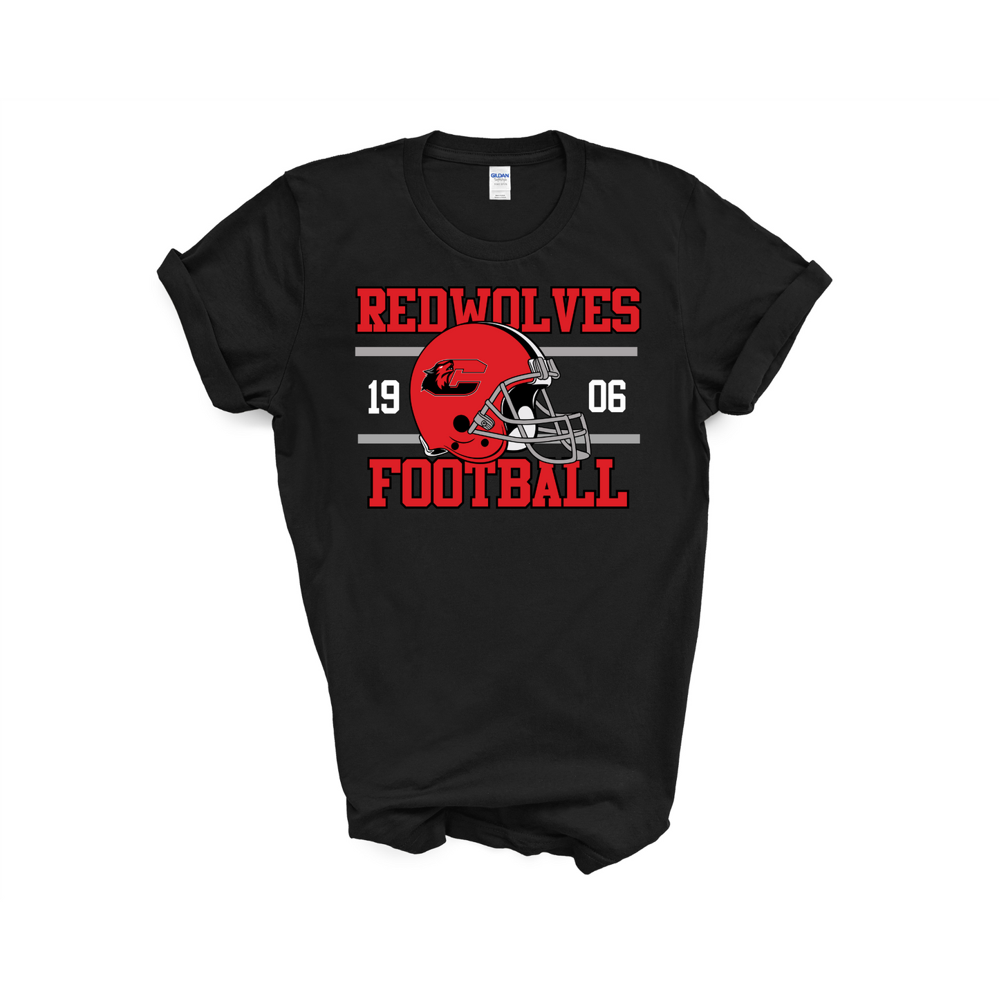 Clinton Redwolves Football T-Shirt