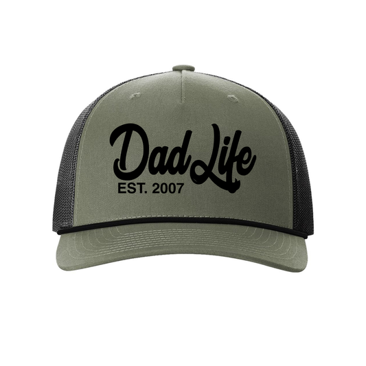 Dad Life Embroidered Hat with Year Established