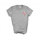 Baseball Heart T- Shirt with Custom Number