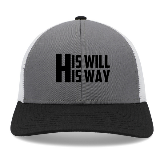 His Will His Way Embroidered Hat
