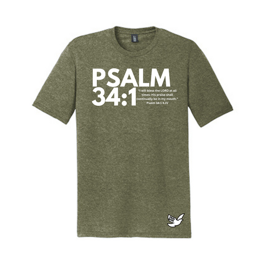 Psalm 34:1 Scripture Shirt