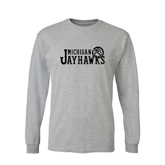 Michigan Jayhawks Single Color Longsleeve T-Shirt