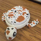 Cowhide Turtle 3D Print Click Fidget