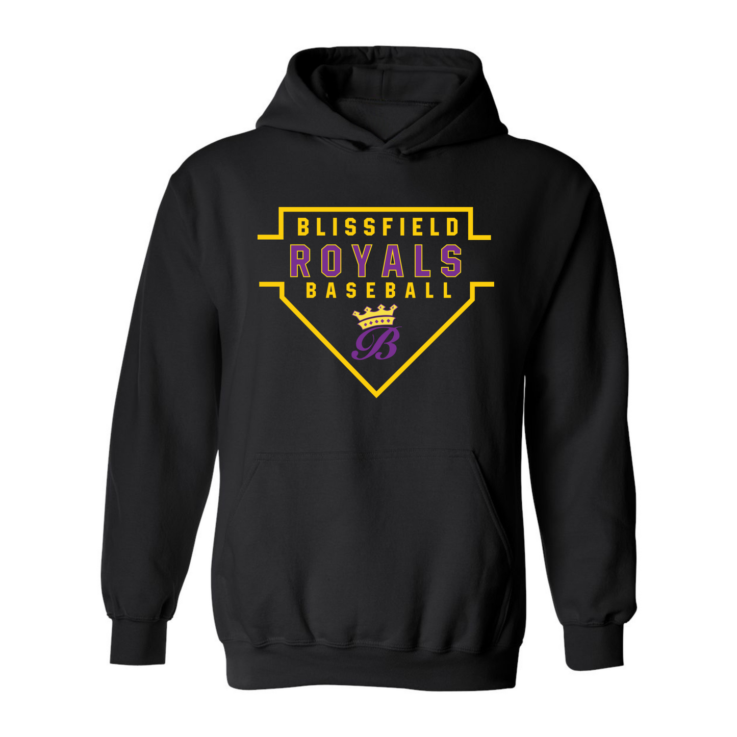 Blissfield Royals Baseball Hoodie
