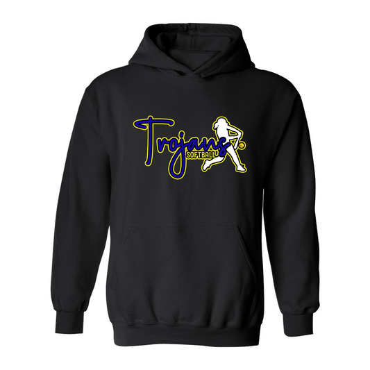 Trojans Softball Script Hoodie
