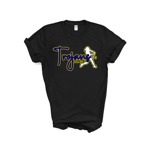 Trojans Softball Script T-Shirt