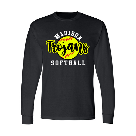 Madison Trojans Softball Long Sleeve Shirt