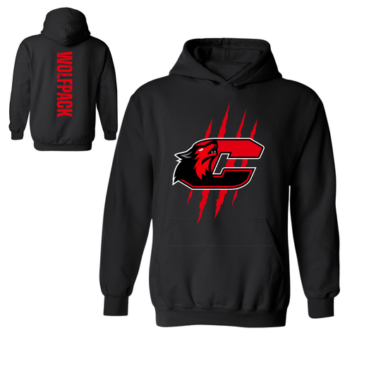 Clinton Wolfpack with Back Print Hoodie of the Day