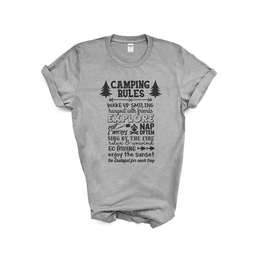 Camp Rules Wilderness T-shirt
